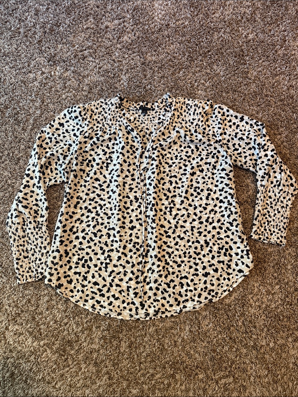 Ann Taylor leopard blouse